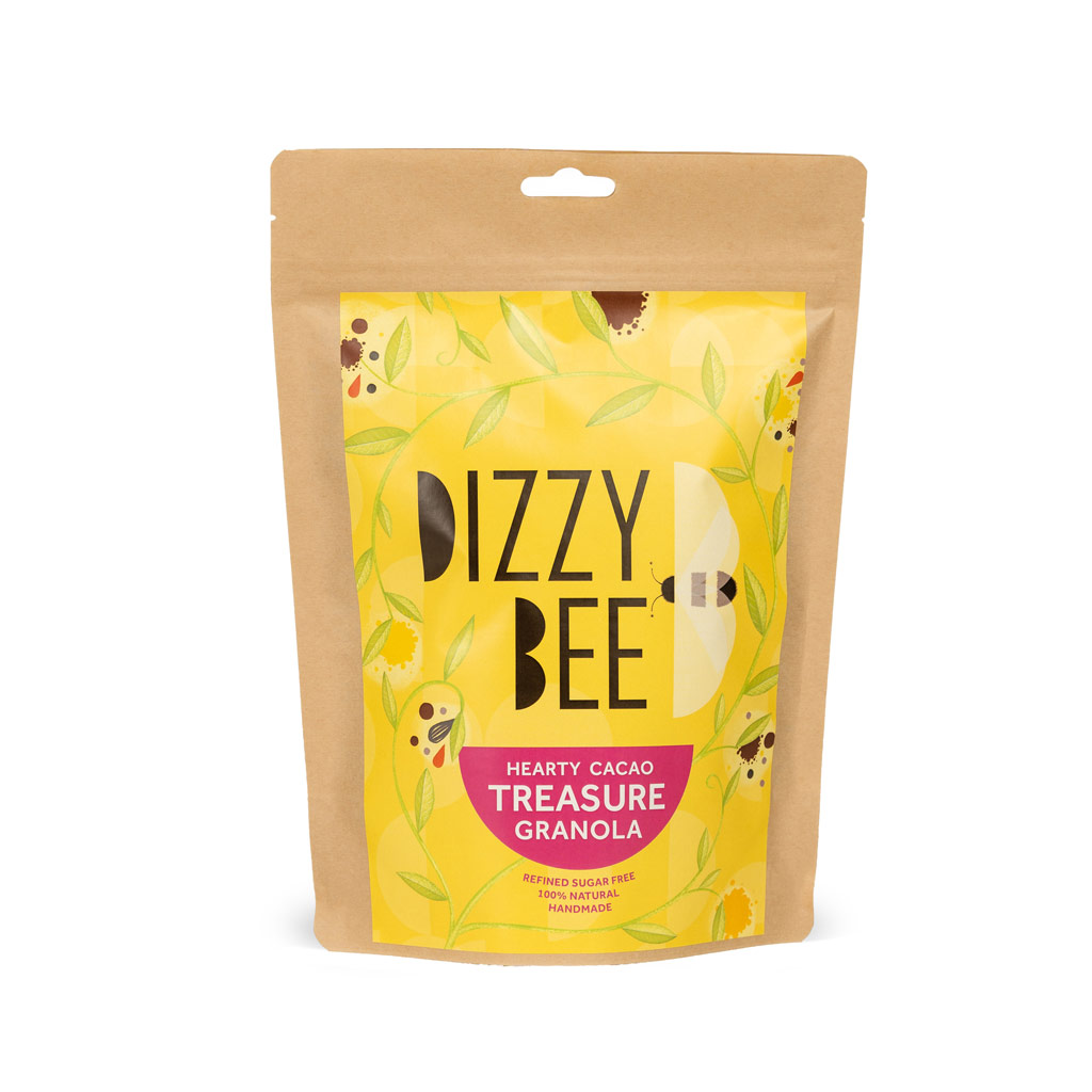 Dizzy Bee Hearty Cacao Treasure Granola